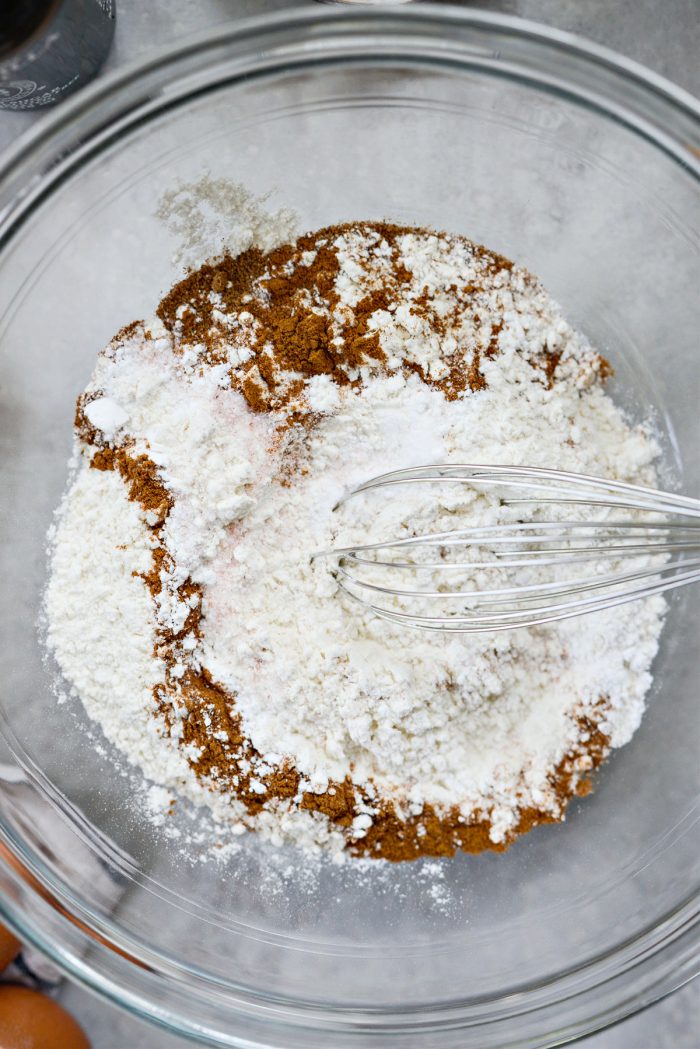 measure and whisk dry ingredients