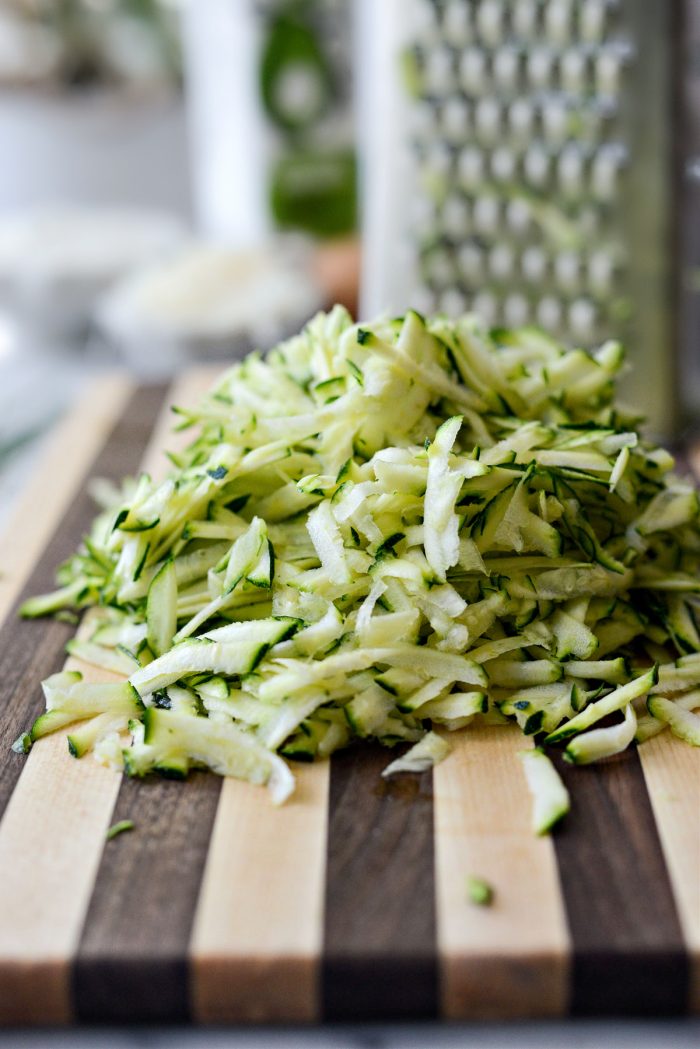 grated zucchini