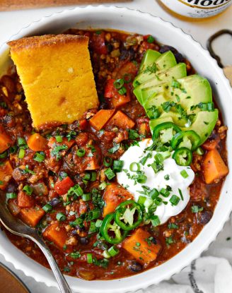 Sweet Potato Turkey Chili