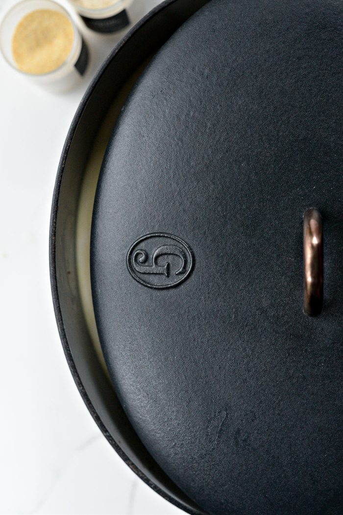Cover with the lid askew and bring to a low boil, stir often to avoid burning 