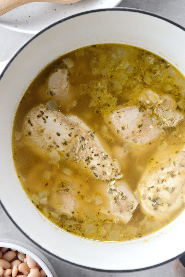 poached chicken