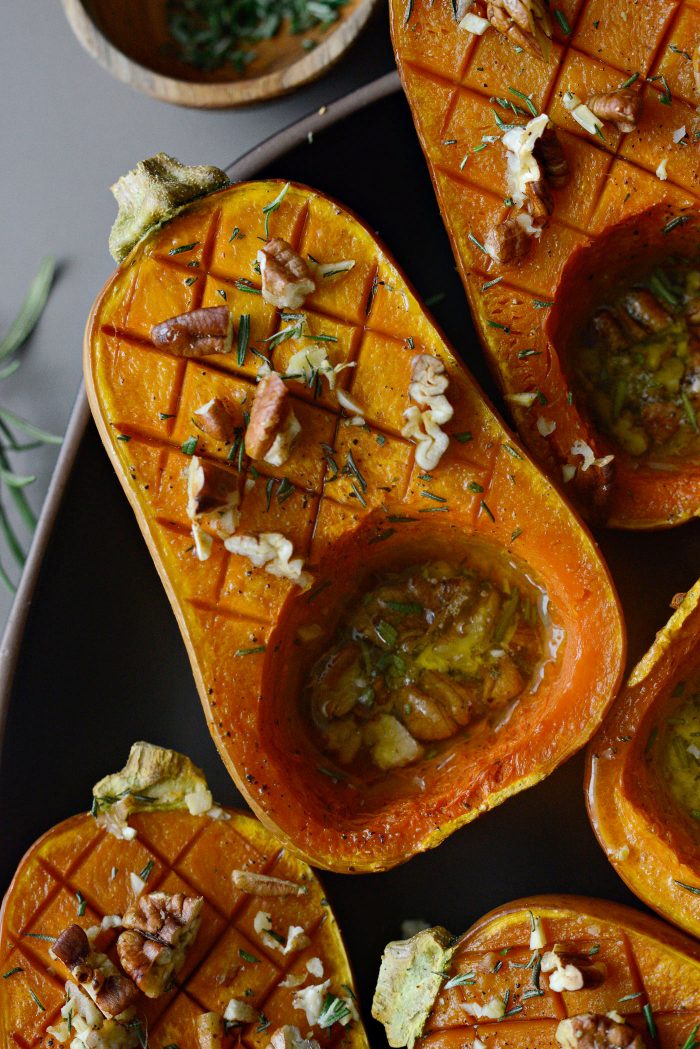 Roasted Maple Rosemary Honeynut Squash