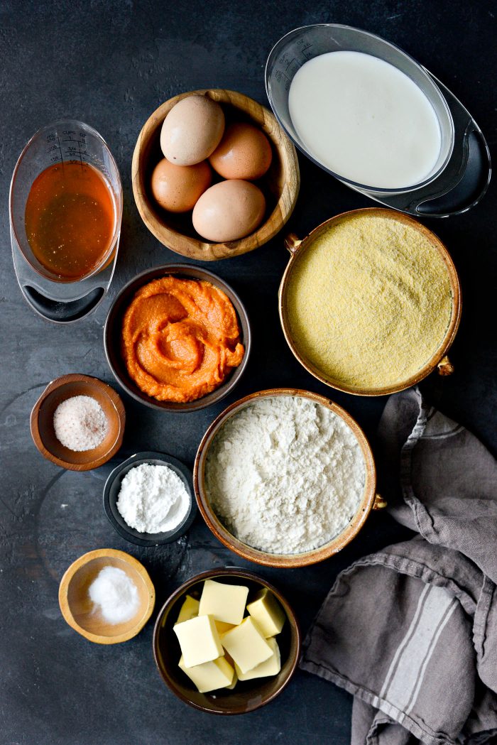 Ingredients for Sweet Potato Cornbread