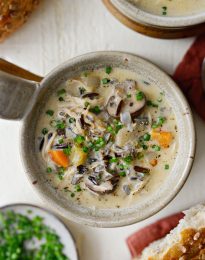 Turkey Mushroom Wild Rice Soup