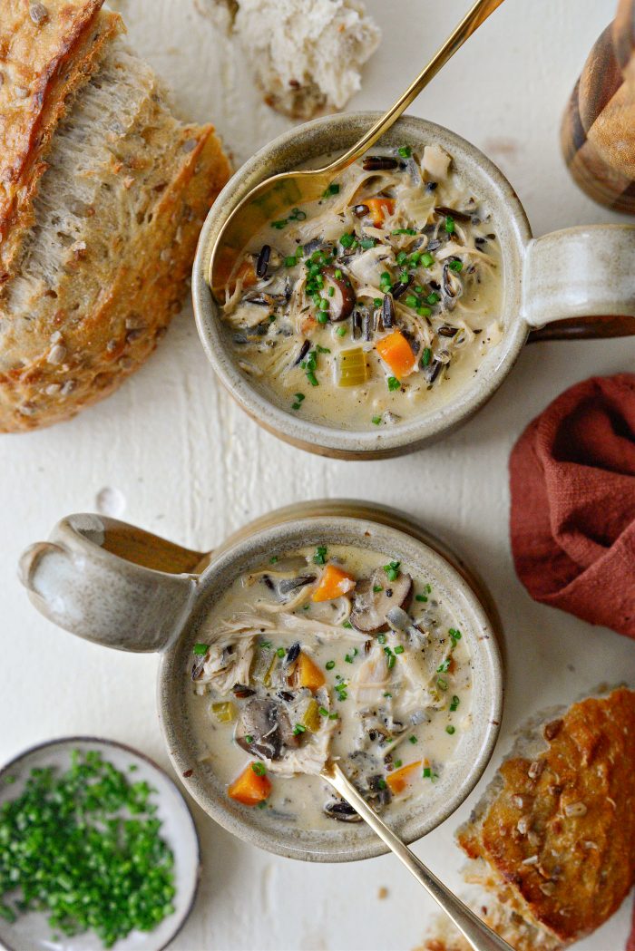 Turkey Mushroom Wild Rice Soup