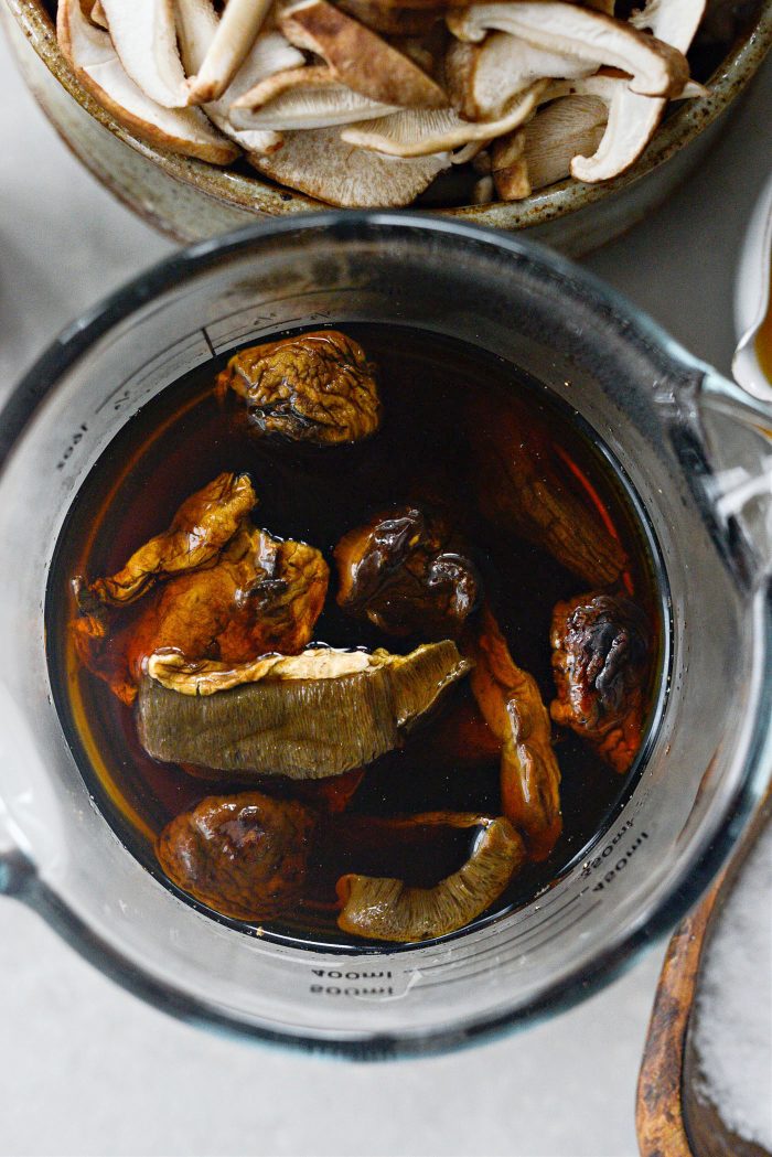 soaked porcini mushrooms 