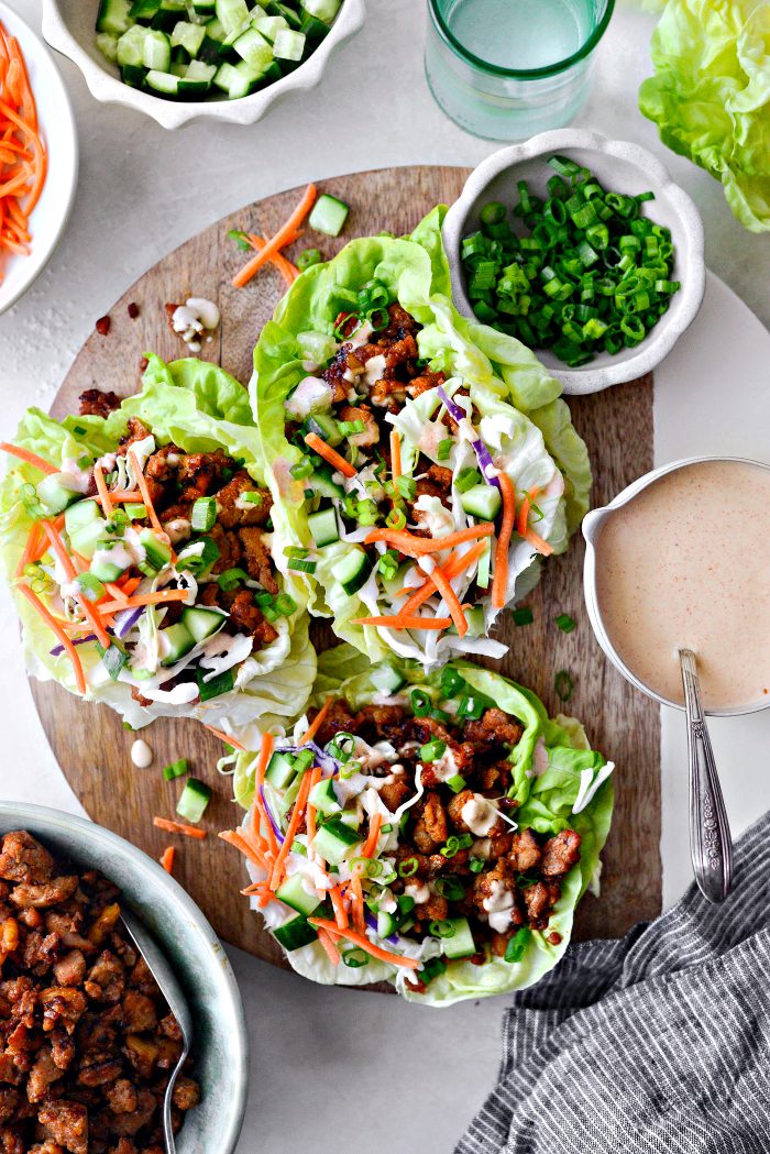 Hot Honey Chicken Lettuce Wraps