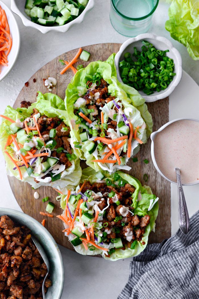 Hot Honey Chicken Lettuce Wraps