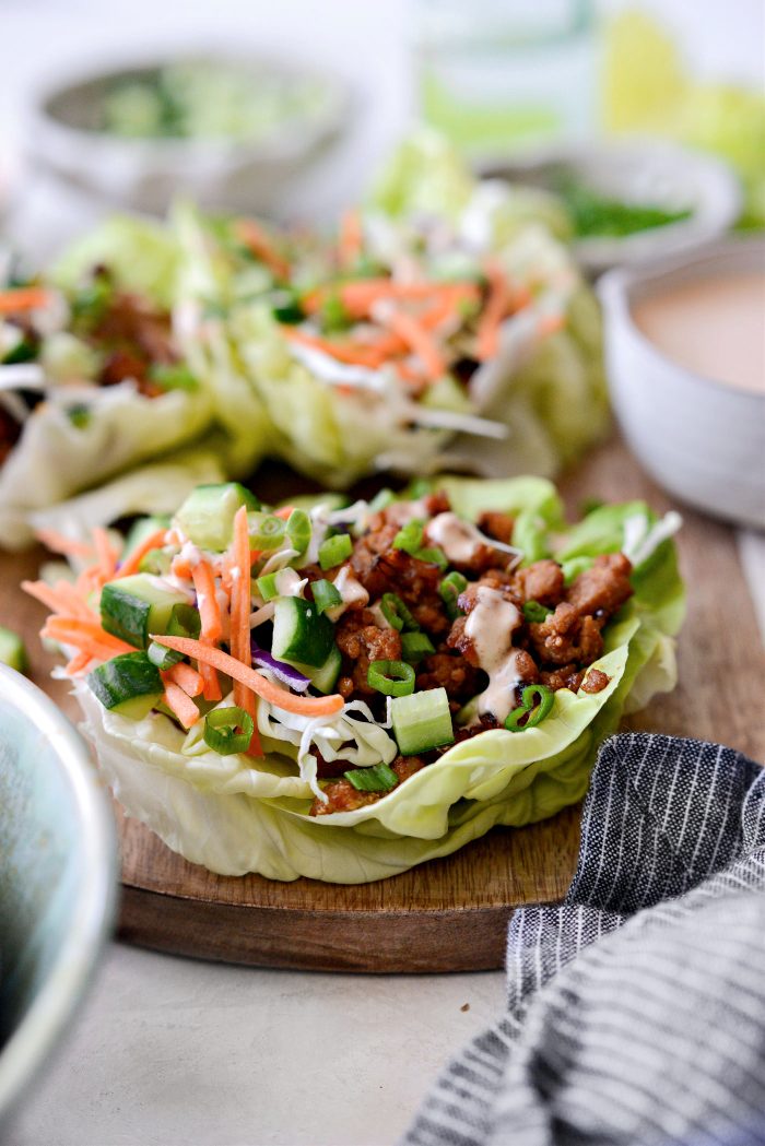 Hot Honey Chicken Lettuce Wraps