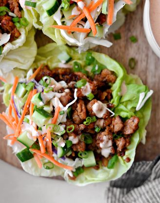 Hot Honey Chicken Lettuce Wraps