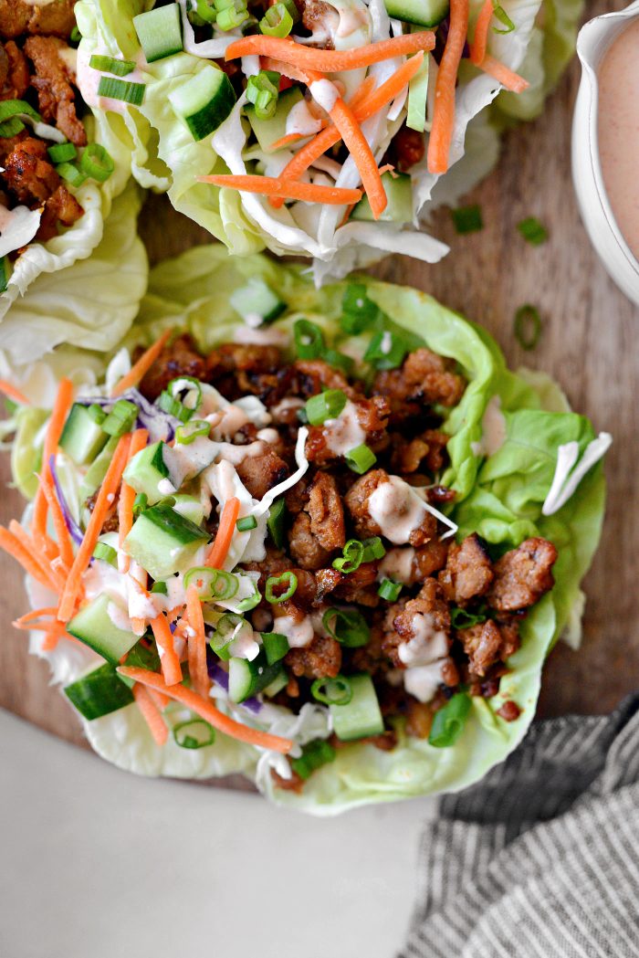 Hot Honey Chicken Lettuce Wraps