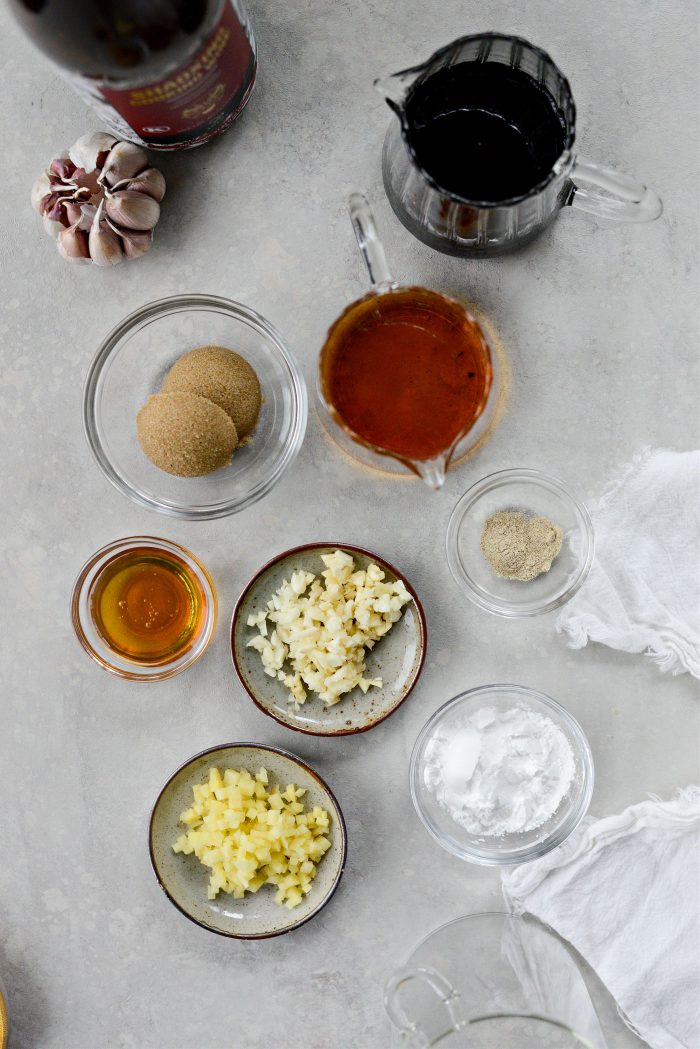 Ingredients for Homemade Teriyaki Sauce