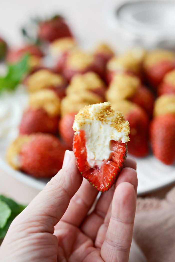 Cheesecake Filled Strawberries