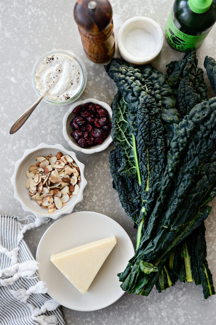 ingredients for Everyday Kale Salad