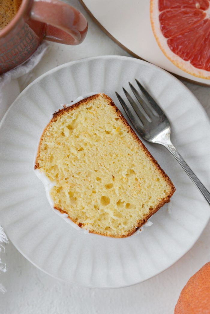 Grapefruit Sour Cream Cake