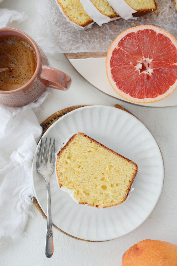 Grapefruit Sour Cream Cake
