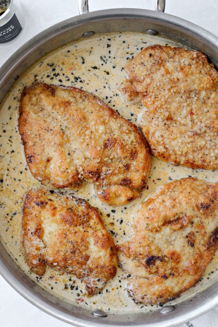add chicken back in and simmer