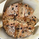 freshly baked Raisin and Currant Irish Wheaten Bread