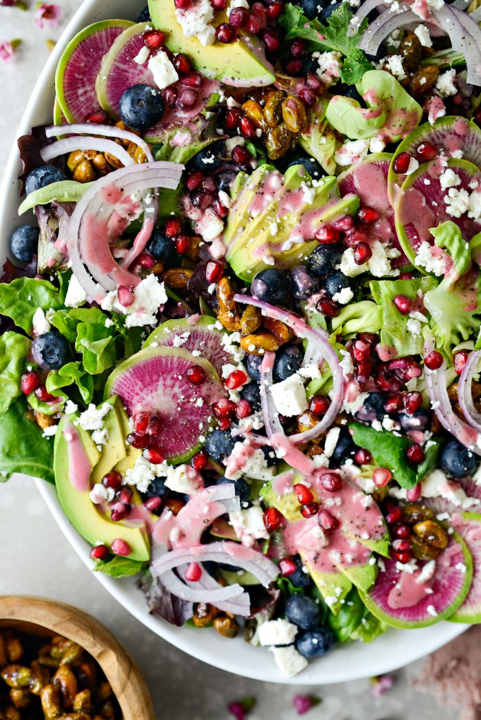 Blueberry Pistachio Spring Salad