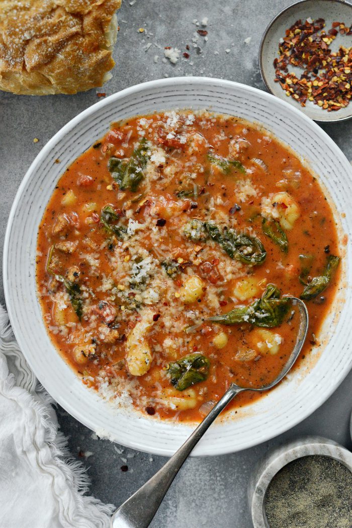 Creamy Italian Sausage Gnocchi Soup