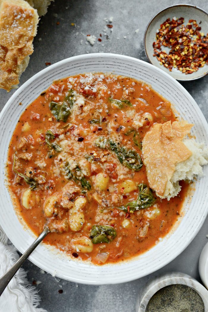 Creamy Italian Sausage Gnocchi Soup