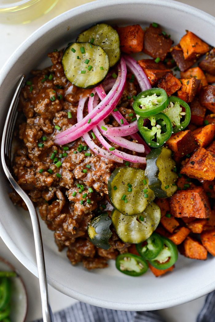 Sloppy Joe Sweet Potato Bowls