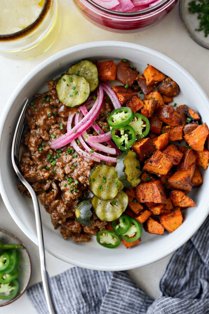 Sloppy Joe Sweet Potato Bowls