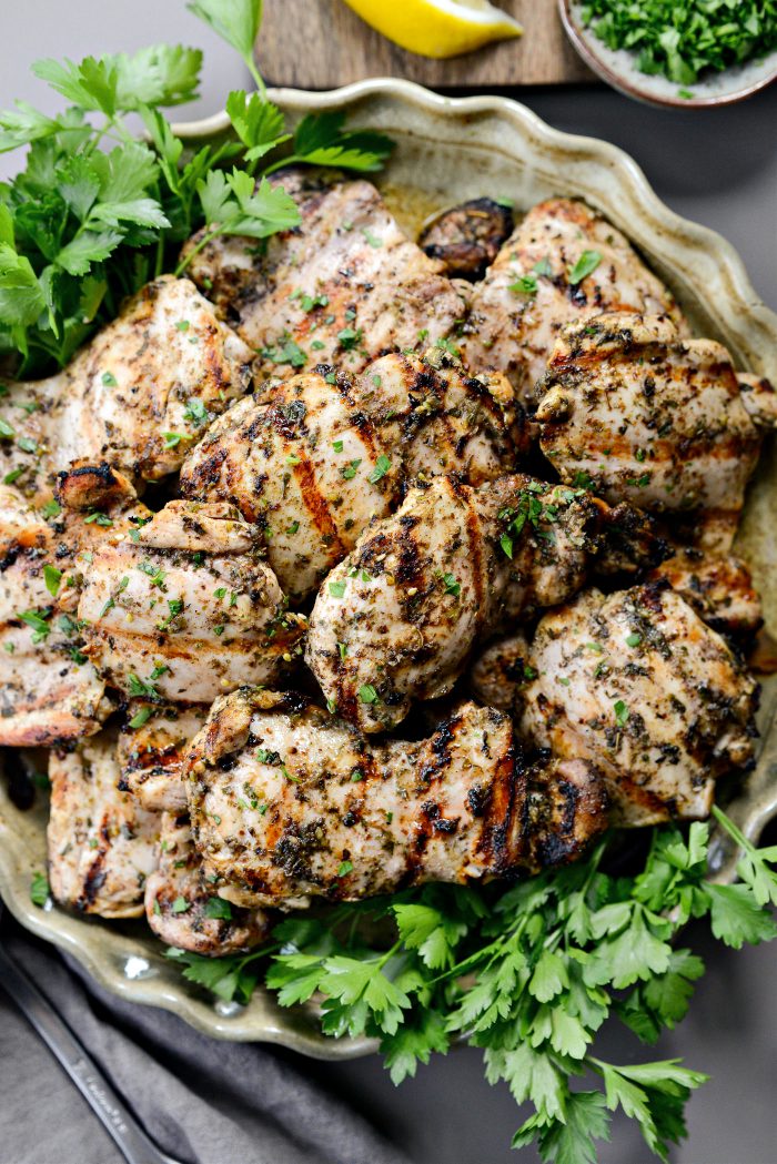 Za'atar Grilled Chicken Thighs