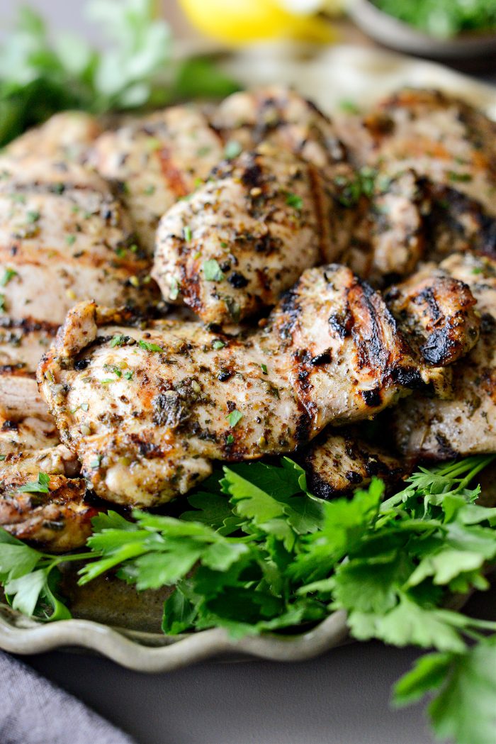 Za'atar Grilled Chicken Thighs