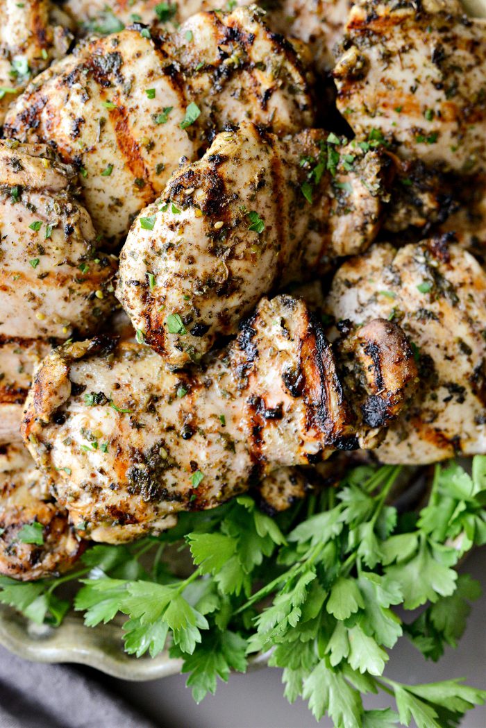 Za'atar Grilled Chicken Thighs