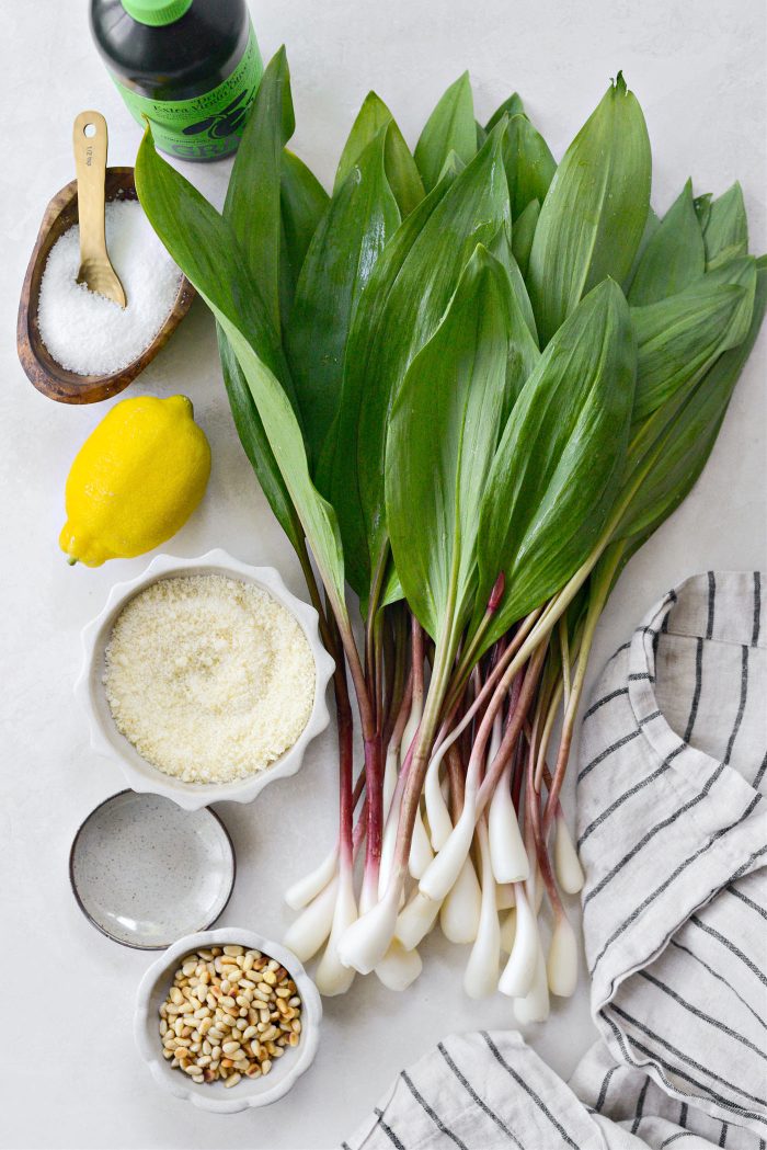 ingredients for Ramp Pesto Recipe