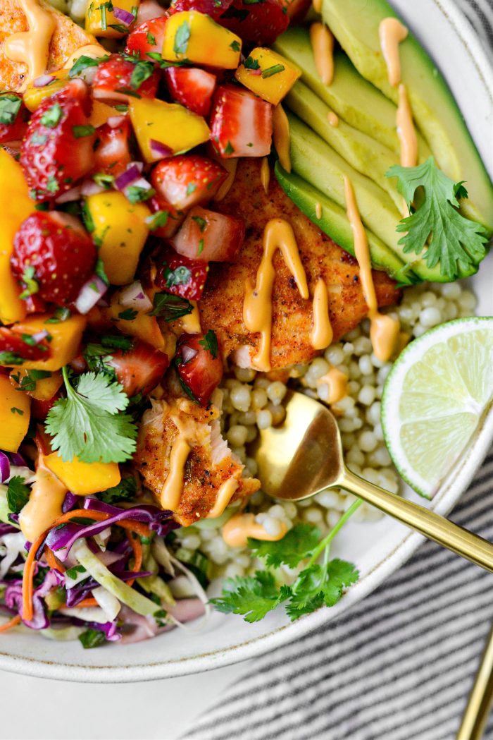 Baja Citrus Salmon with Strawberry Mango Salsa