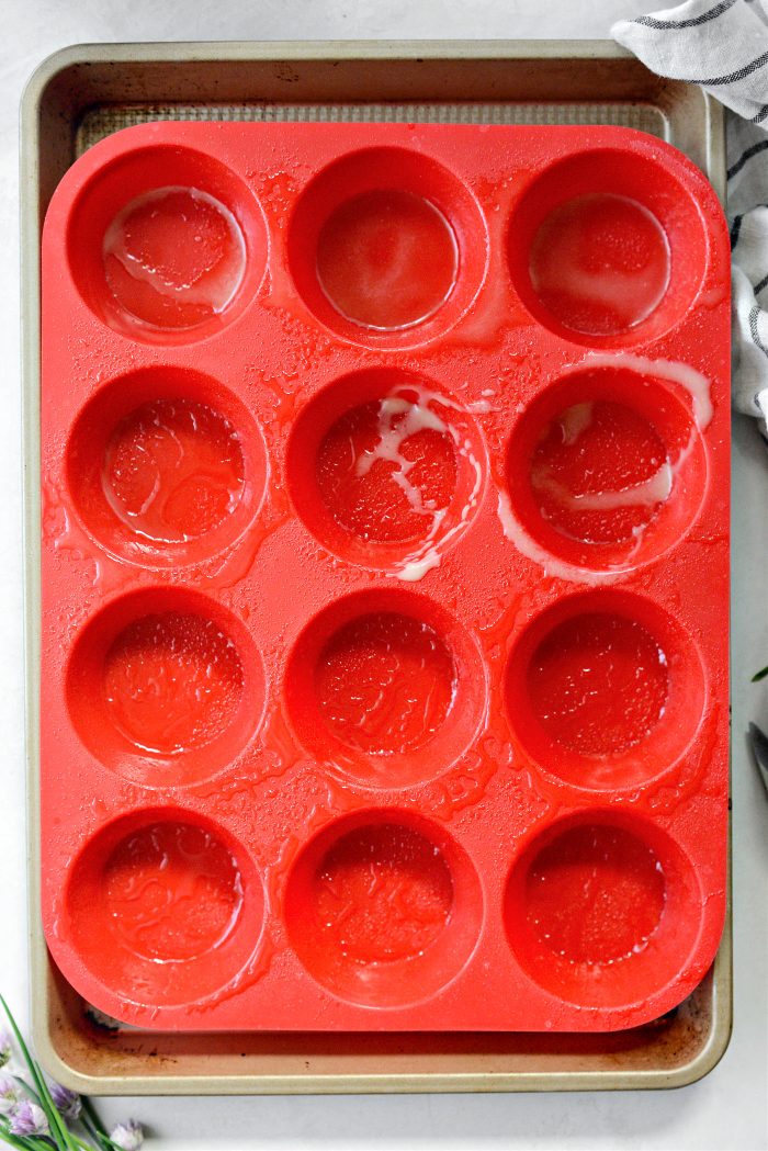 grease a muffin tin