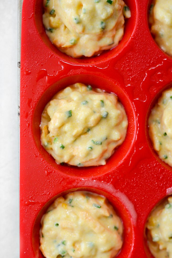 divide batter among muffin cups