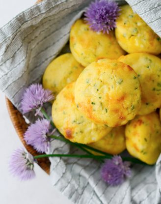 Cheddar Chive Corn Muffins
