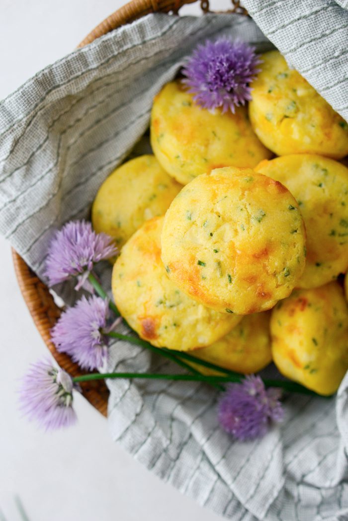Cheddar Chive Corn Muffins