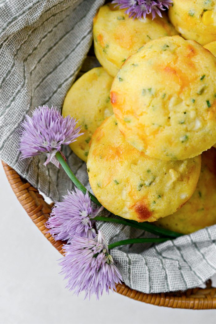 Cheddar Chive Corn Muffins