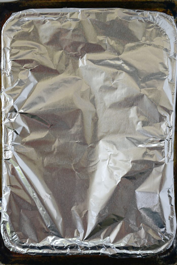 cover with heavy duty aluminum foil