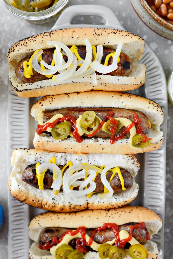 Oven Braised Beer Brats