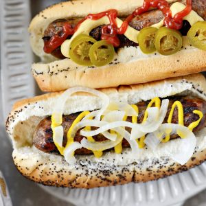 Oven Braised Beer Brats