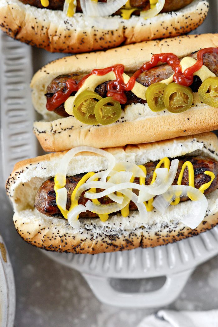 Oven Braised Beer Brats