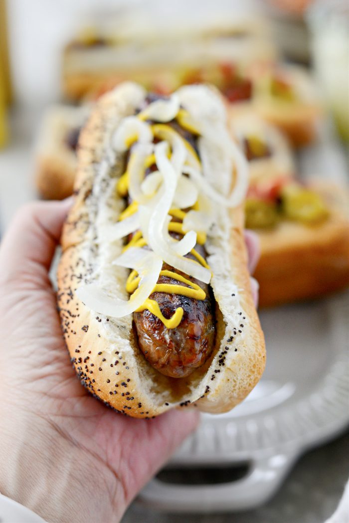 Oven Braised Beer Brats