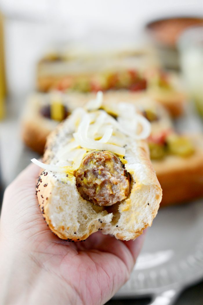 Oven Braised Beer Brats