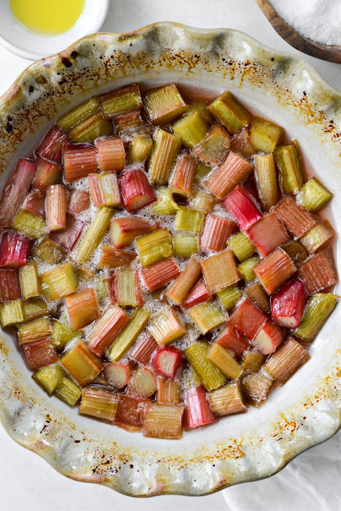 roasted rhubarb