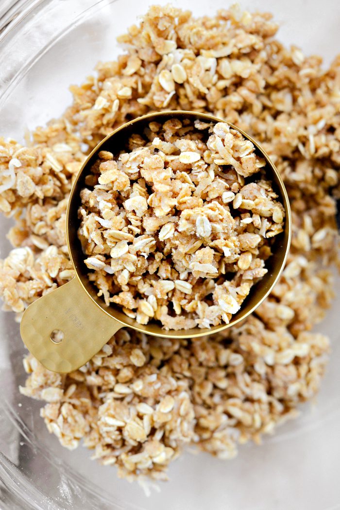 measure out some of the crumb mixture