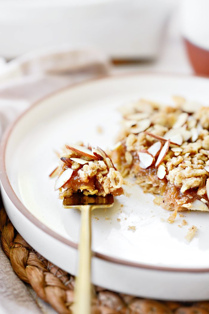 Almond Rhubarb Jam Bar