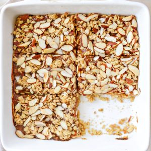 Almond Rhubarb Jam Bar