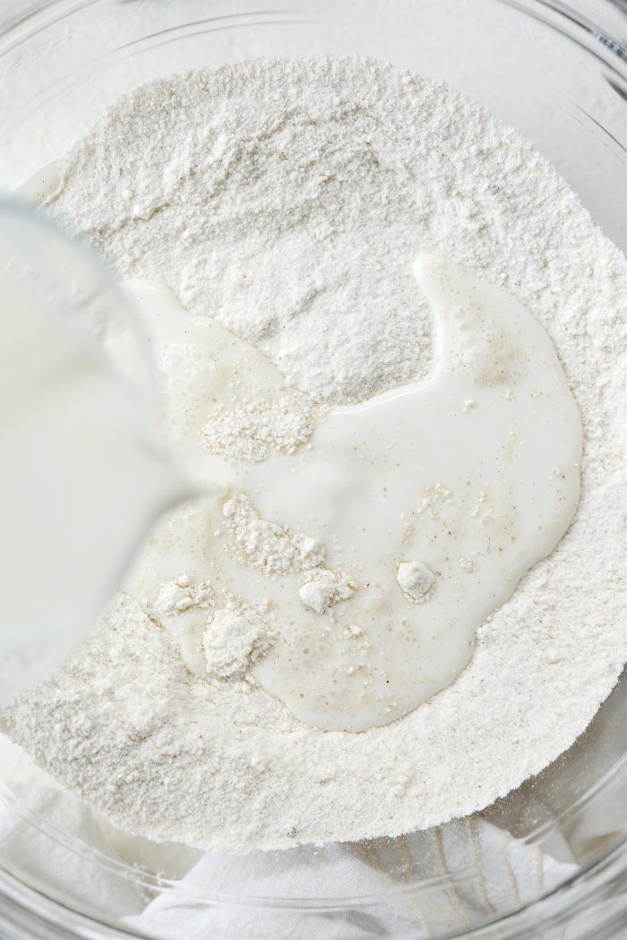 pour in milk