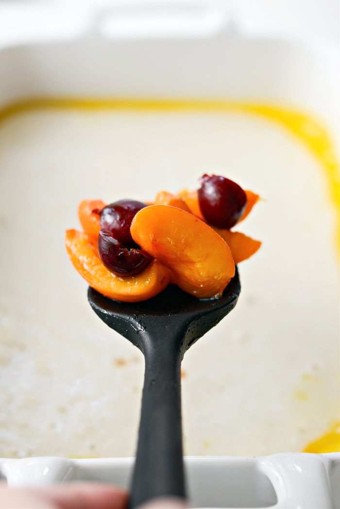 Spoon over batter