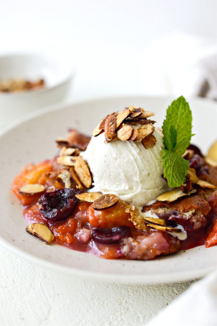 Apricot Cherry Cobbler